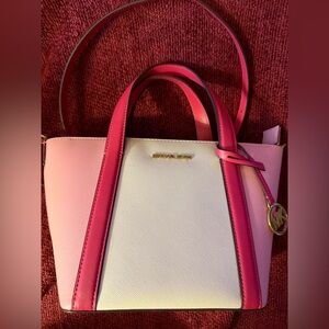Michael Kors Two-Tone Pink and Cream Tote